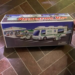 Hess Recreation Van 1998 with Box with Dune Buggie and Motorcycle